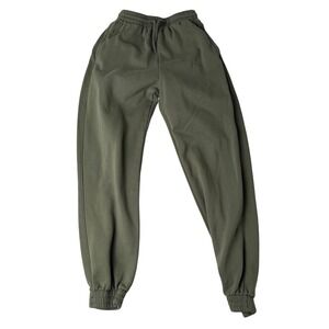 H&M Divided Olive Green Jogger Sweatpants Basic Casual Athleisure Womens XXS